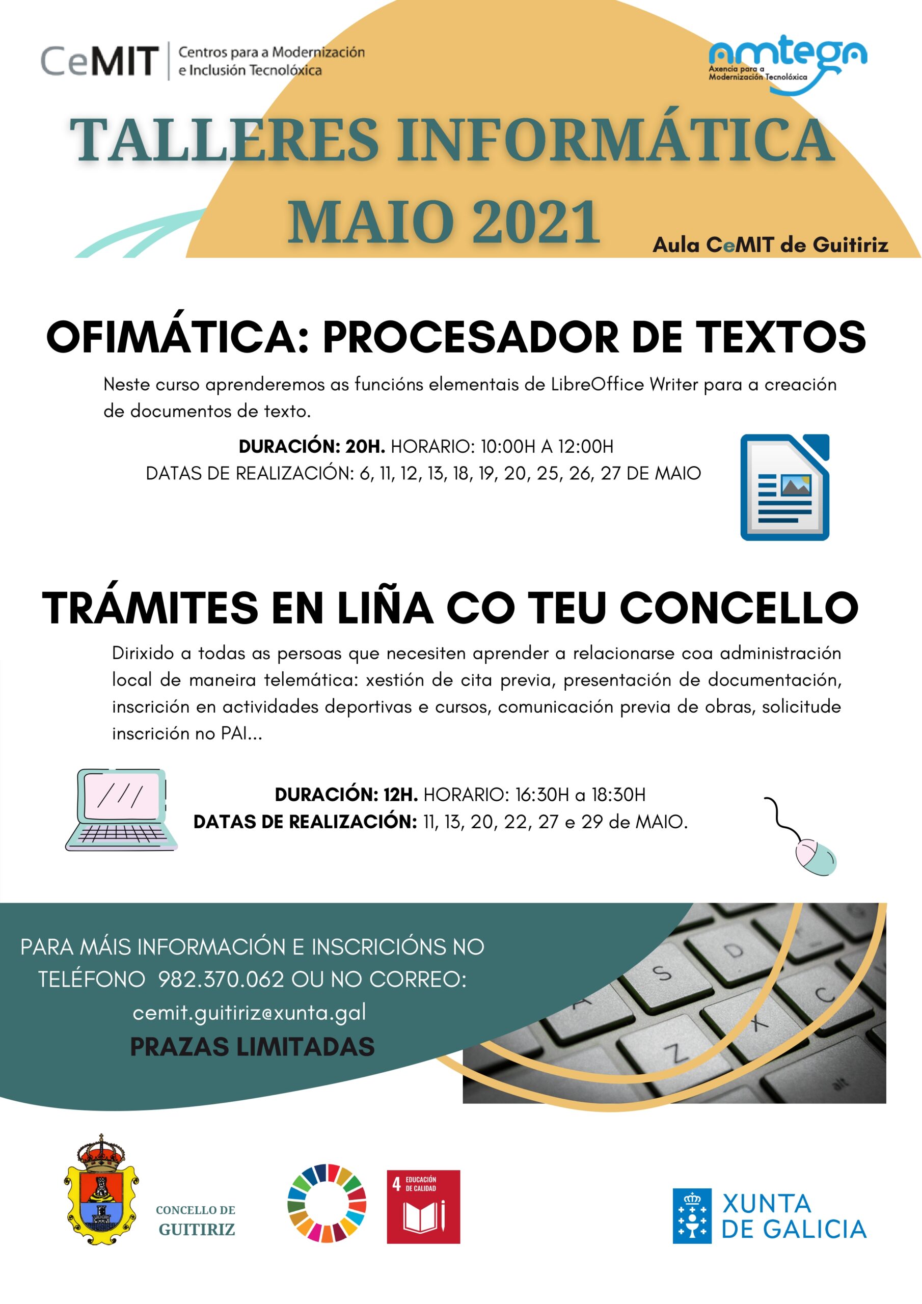 Formación TIC na aula CeMIT de Guitiriz para o mes de maio - Concello ...