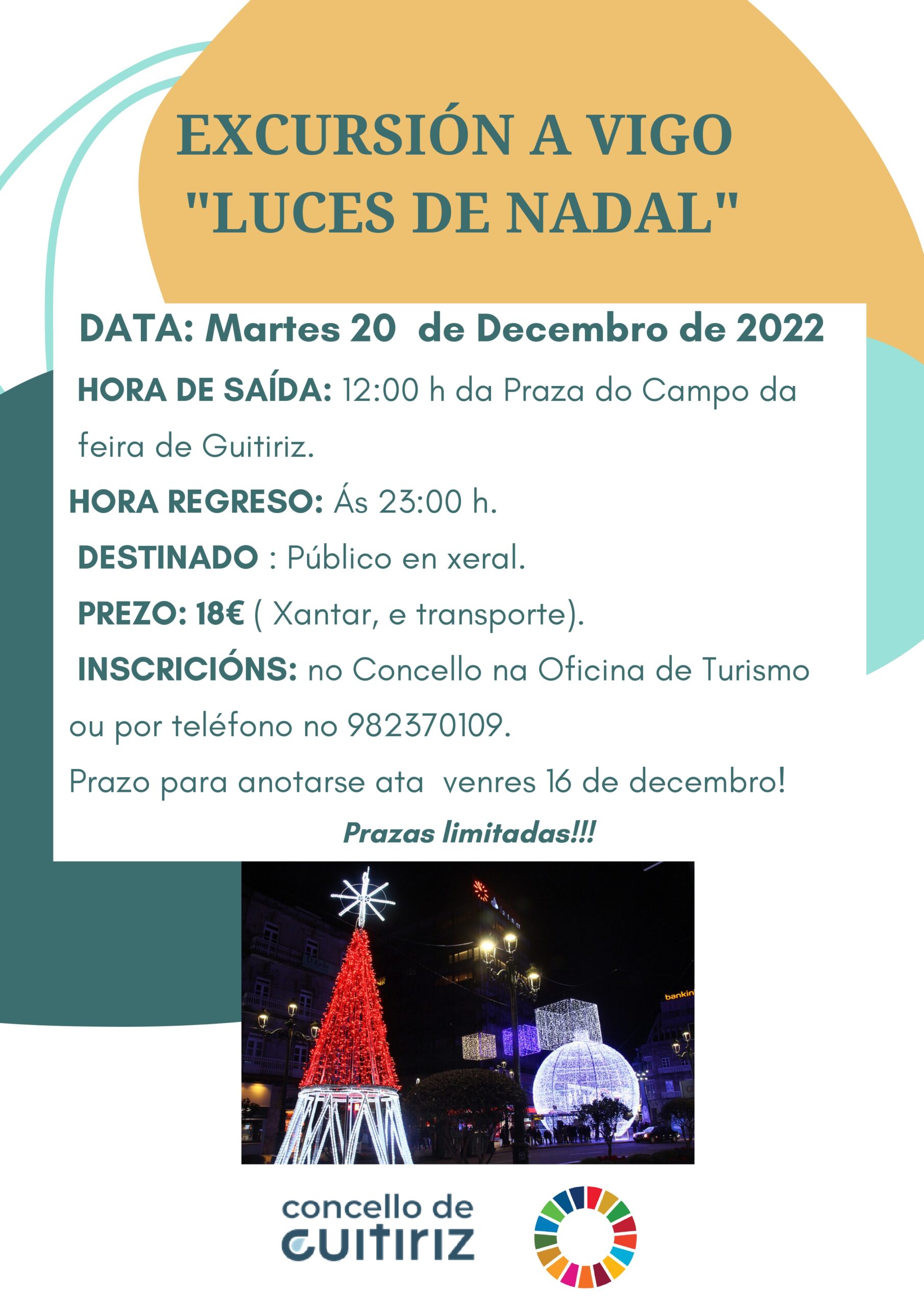 Excursión a Vigo para ver as luces de Nadal da cidade - Guitiriz